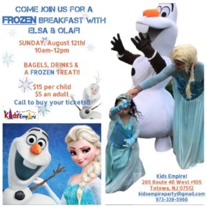 Elsa Olaf character party