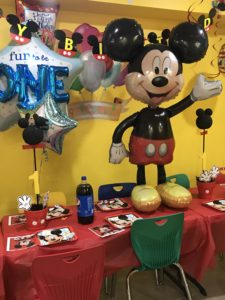 Mickey and or Minnie first birthday party