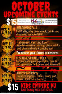 October Kids Events in Totowa New Jersey