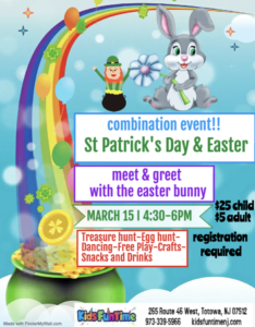 Kids FunTime 2024 Easter and St Patrick's Event Near Wayne New Jersey